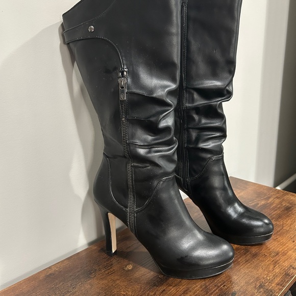 Call It Spring Black Heeled Boots - Picture 1 of 6